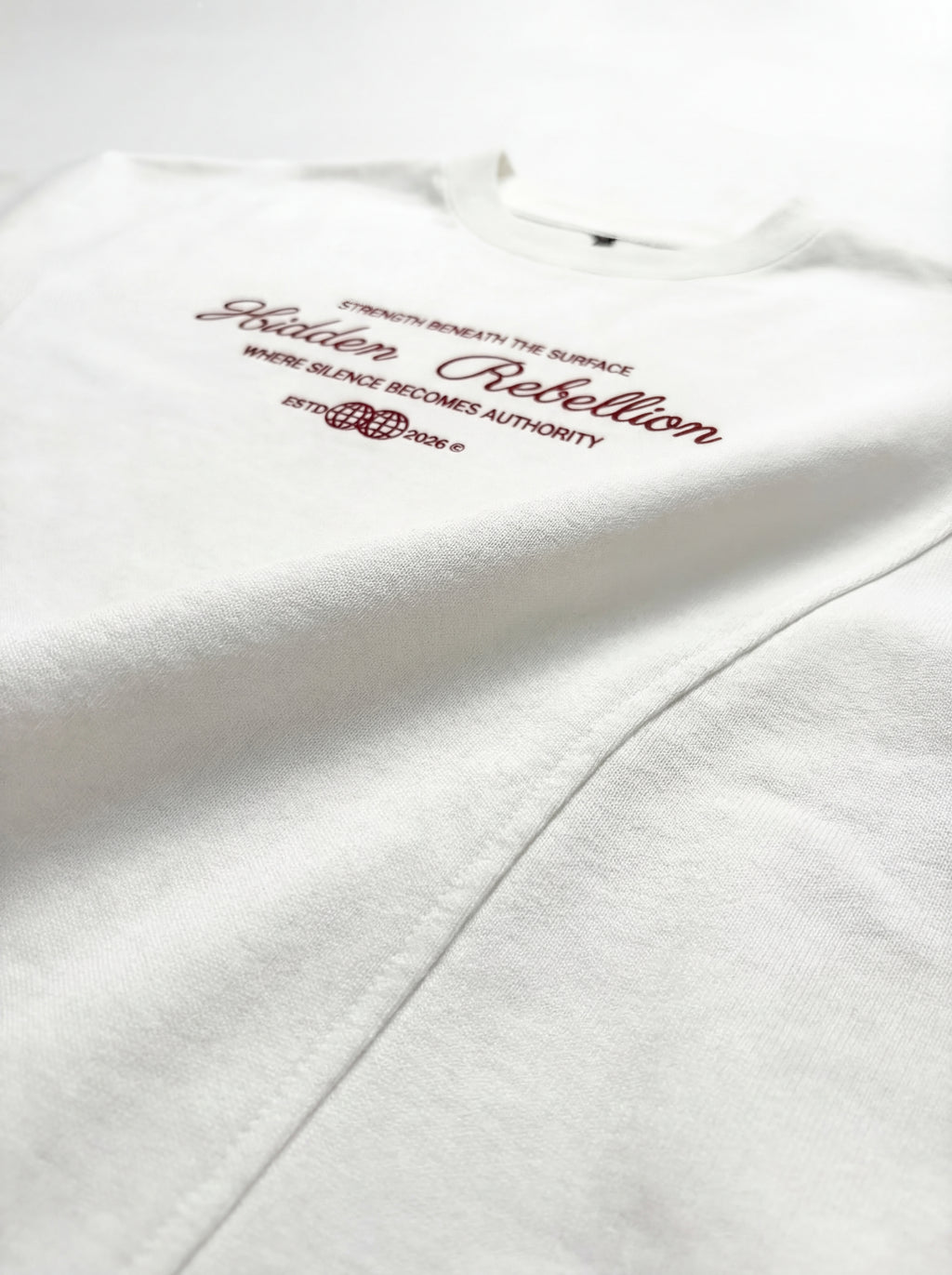 Hidden Rebellion Unisex Boxy Tee – White