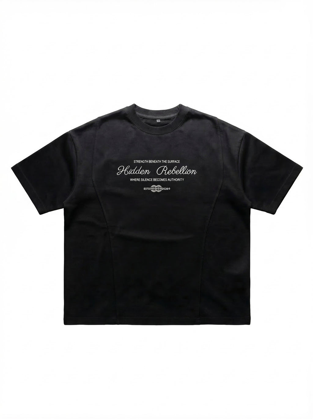Hidden Rebellion Unisex Boxy Tee – Black