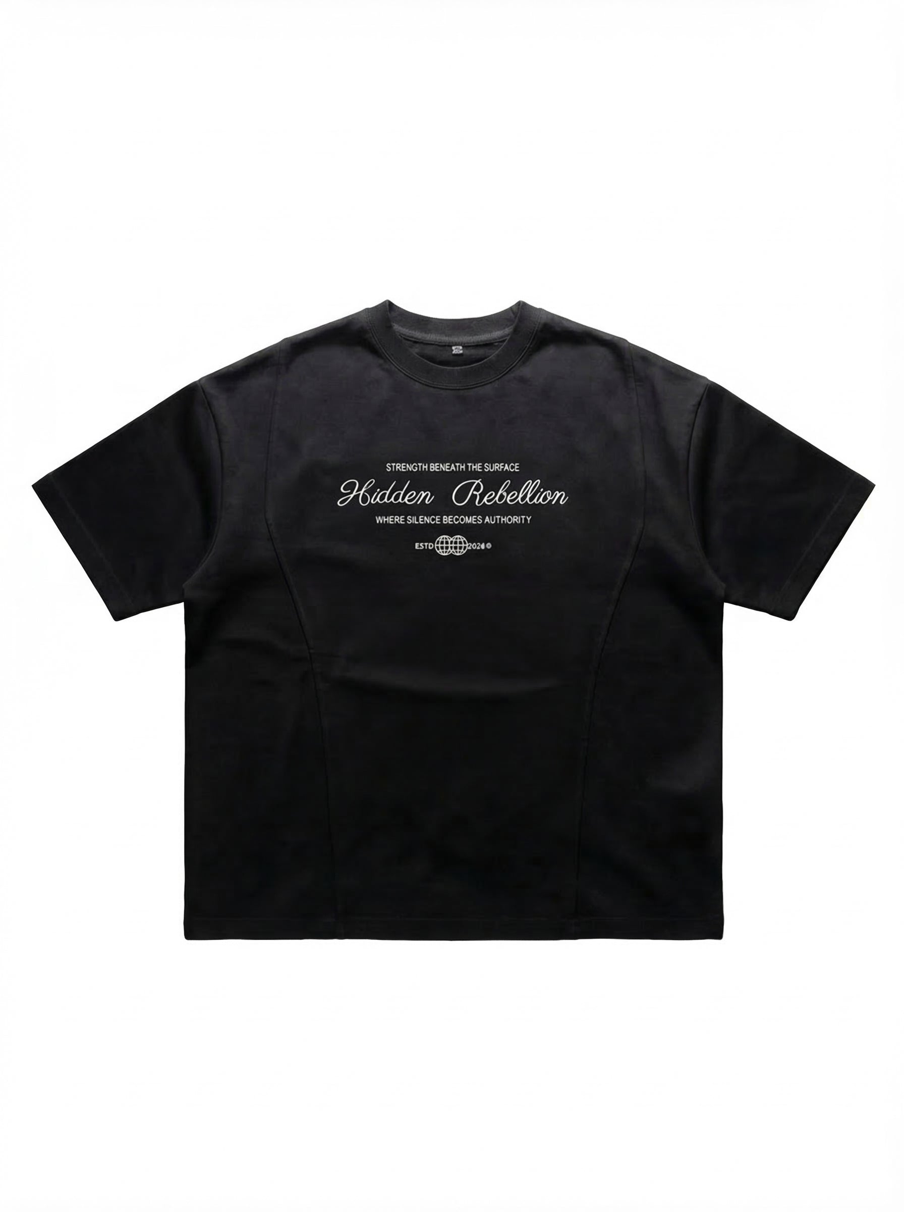 Hidden Rebellion Unisex Boxy Tee – Black