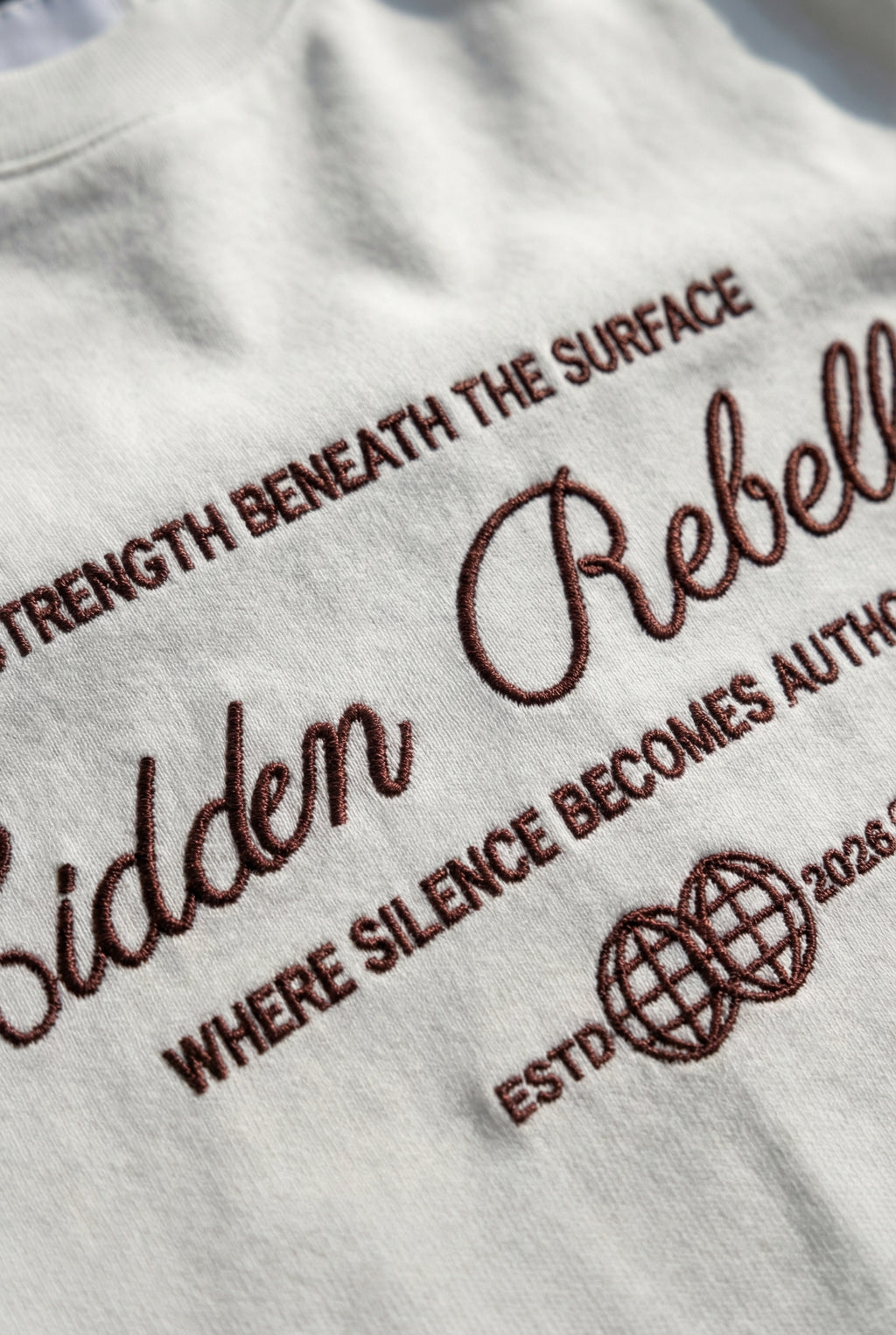 Hidden Rebellion Unisex Boxy Tee – White