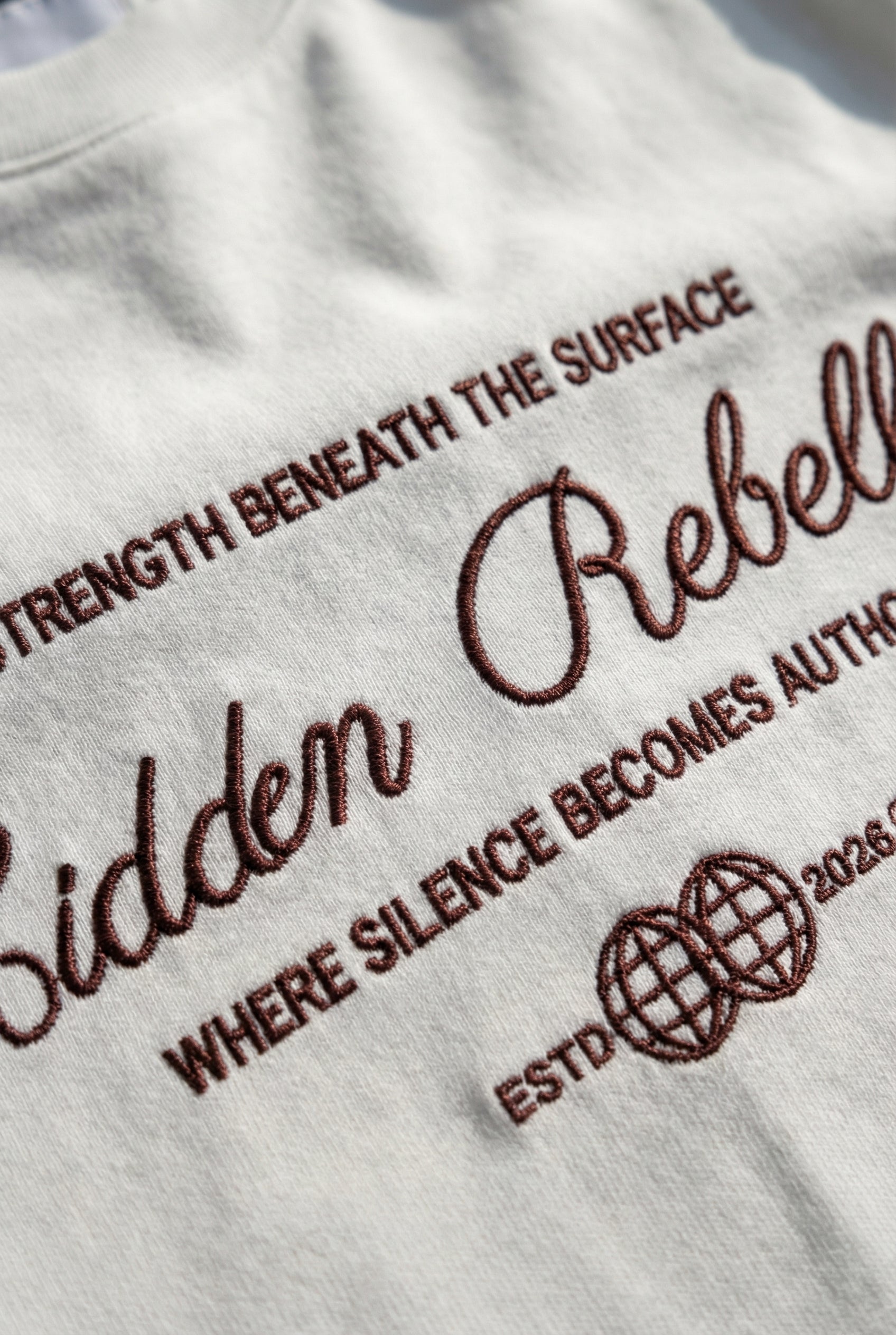 Hidden Rebellion Unisex Boxy Tee – White