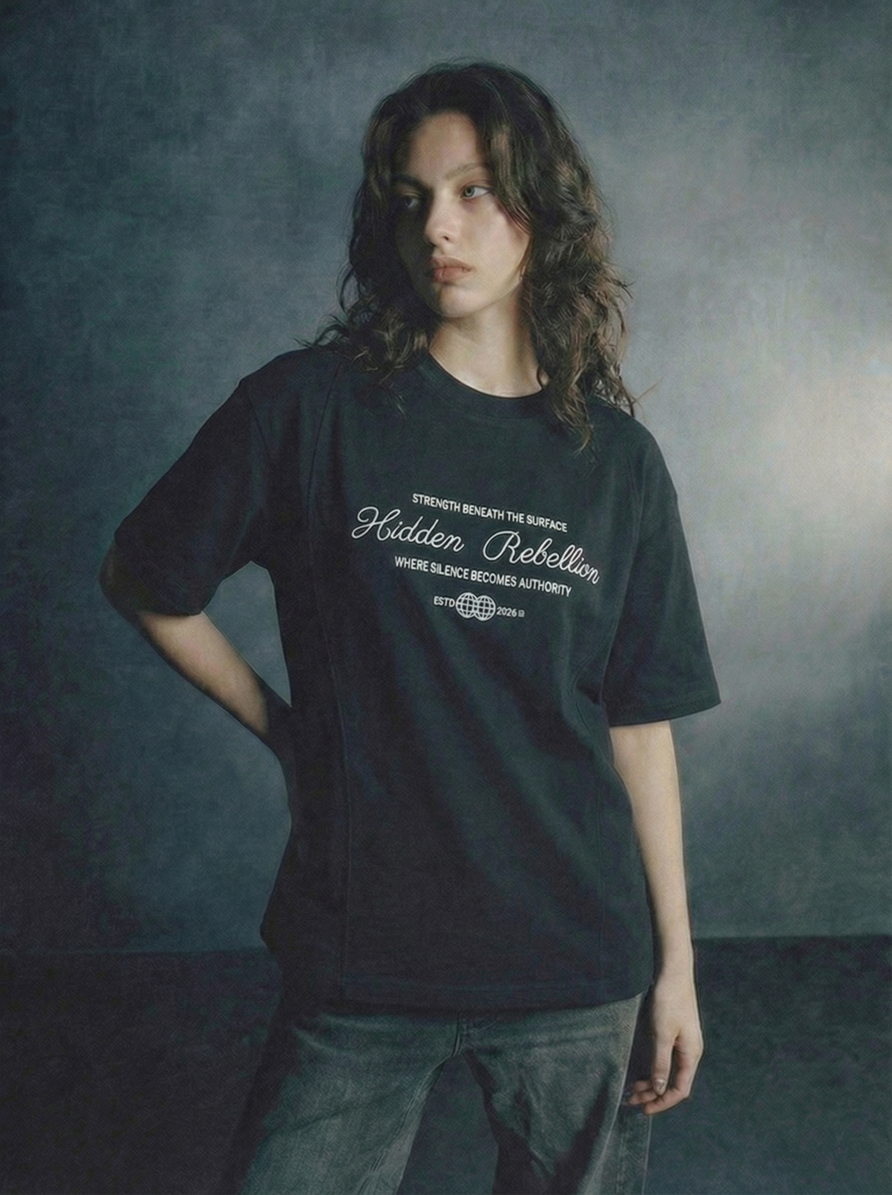 Hidden Rebellion Unisex Boxy Tee – Black
