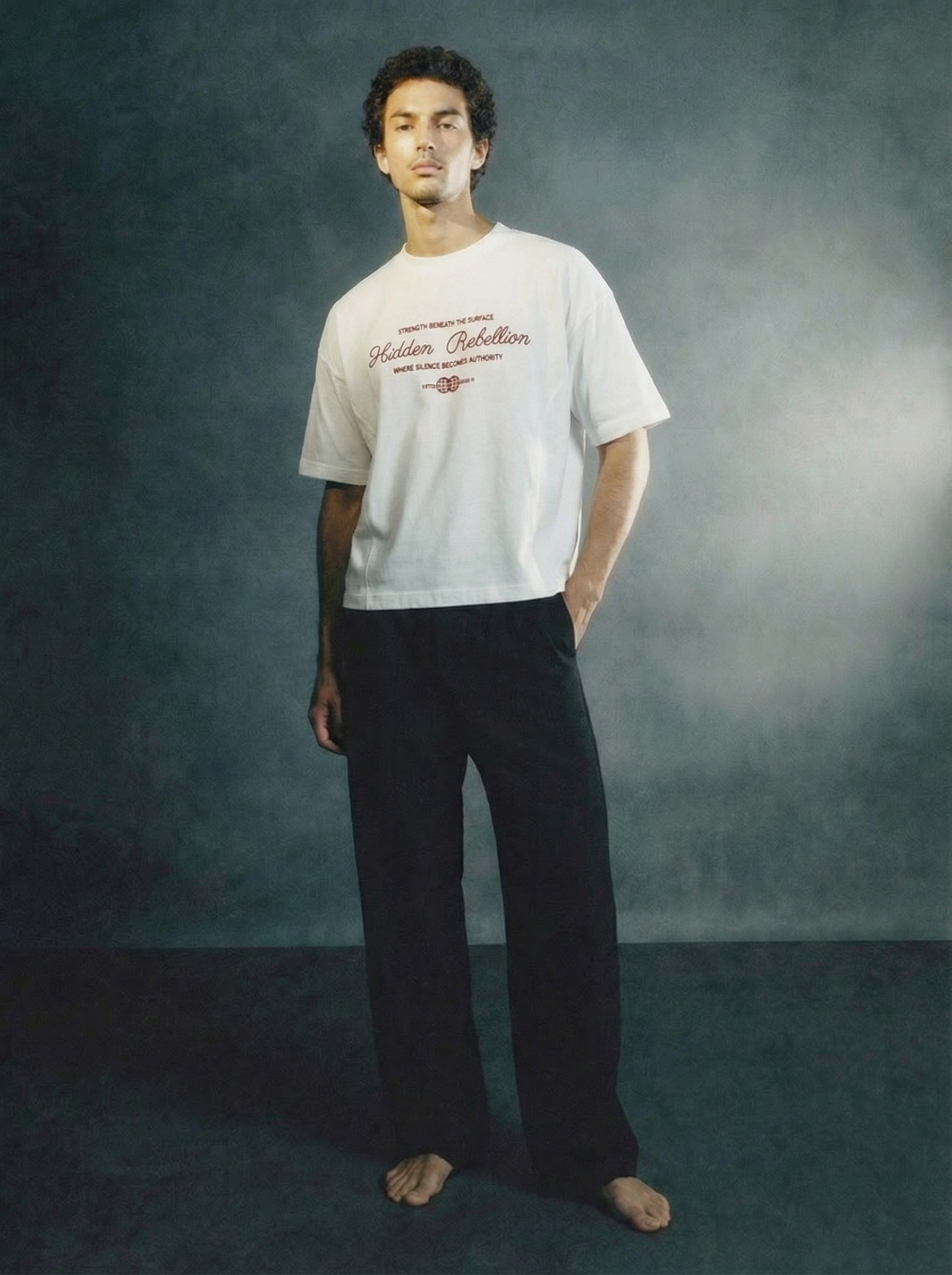 Hidden Rebellion Unisex Boxy Tee – White
