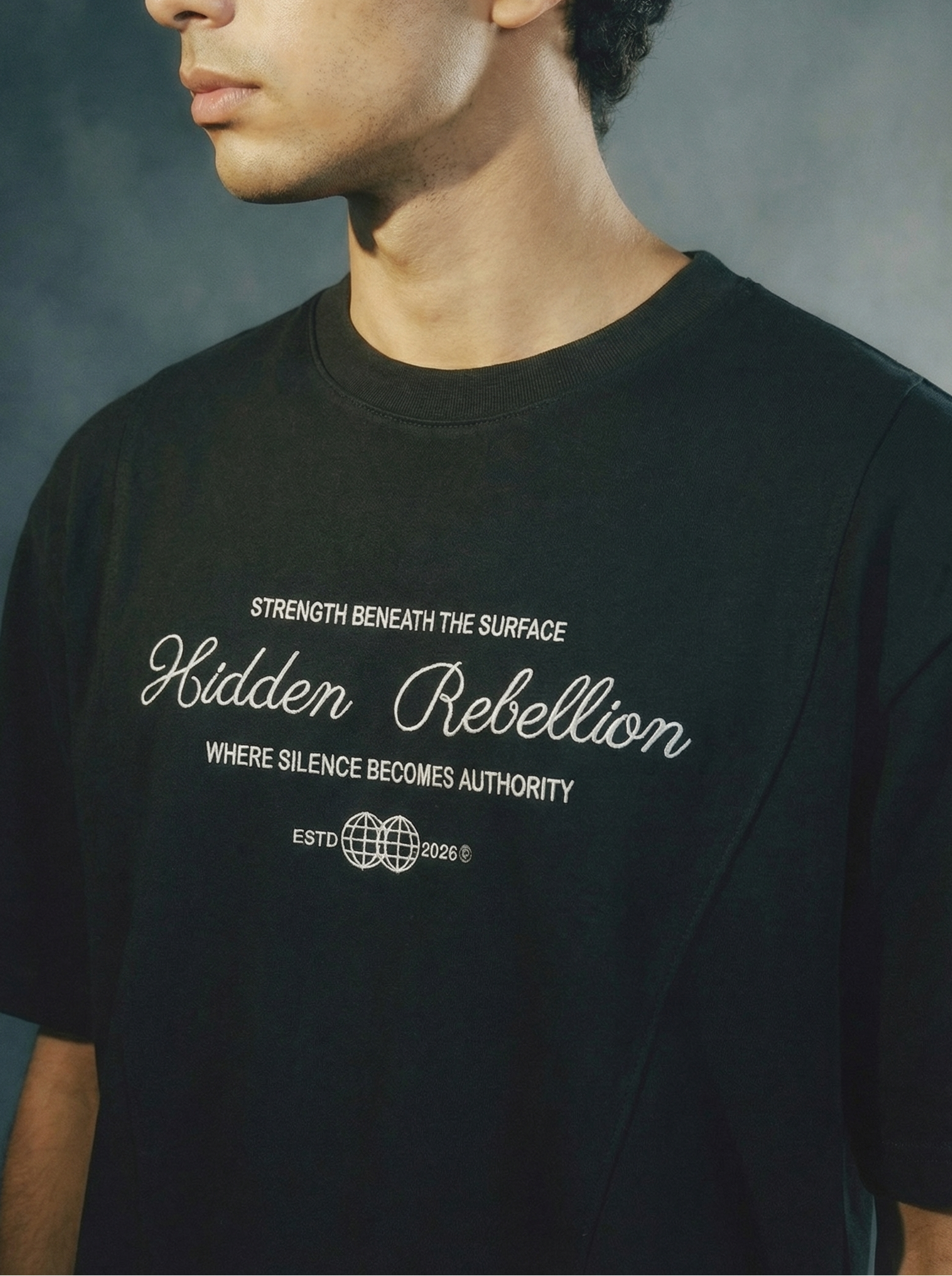 Hidden Rebellion Unisex Boxy Tee – Black